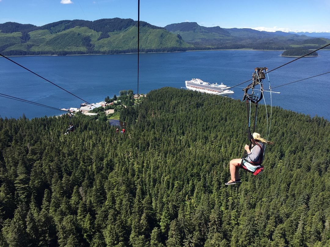 Ziprider in Icy Strait Point in Hoonah, Alaska