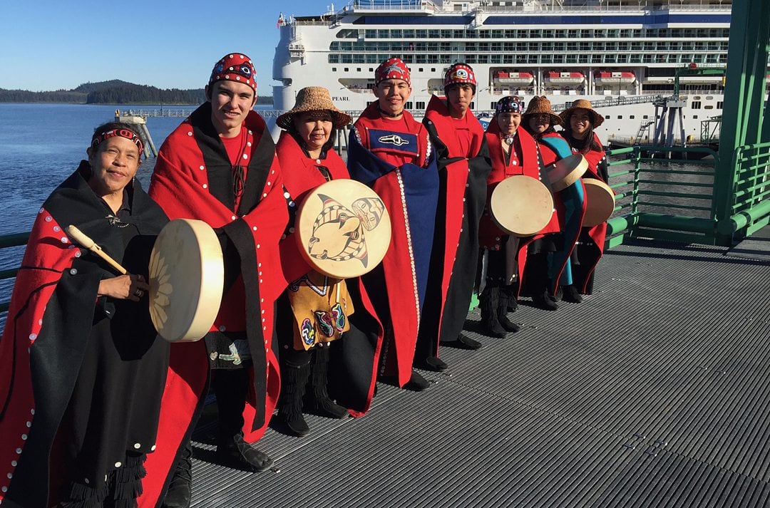 Aboriginal people at Icy Strait Point in Hoonah, Alaska