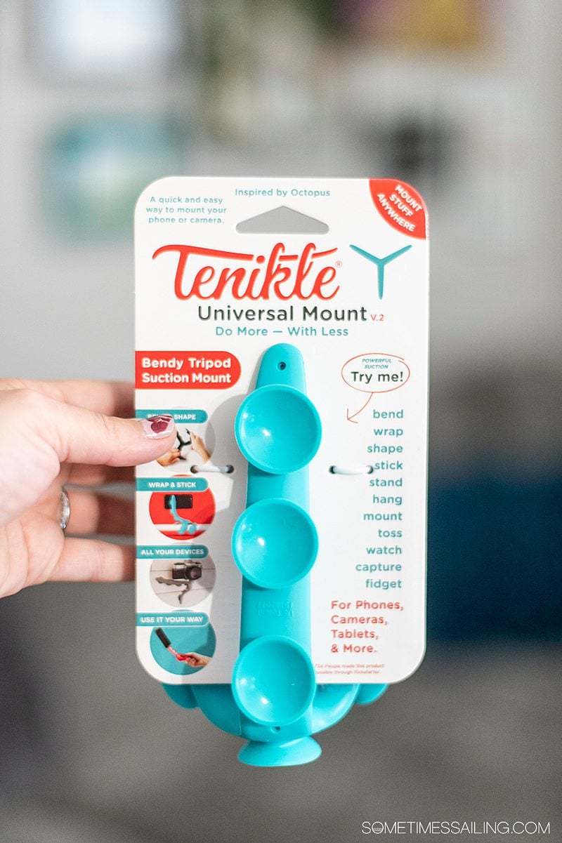 Package with octopus tentacle inspired arms, called Tenikle, that's on top of the package in red letters.