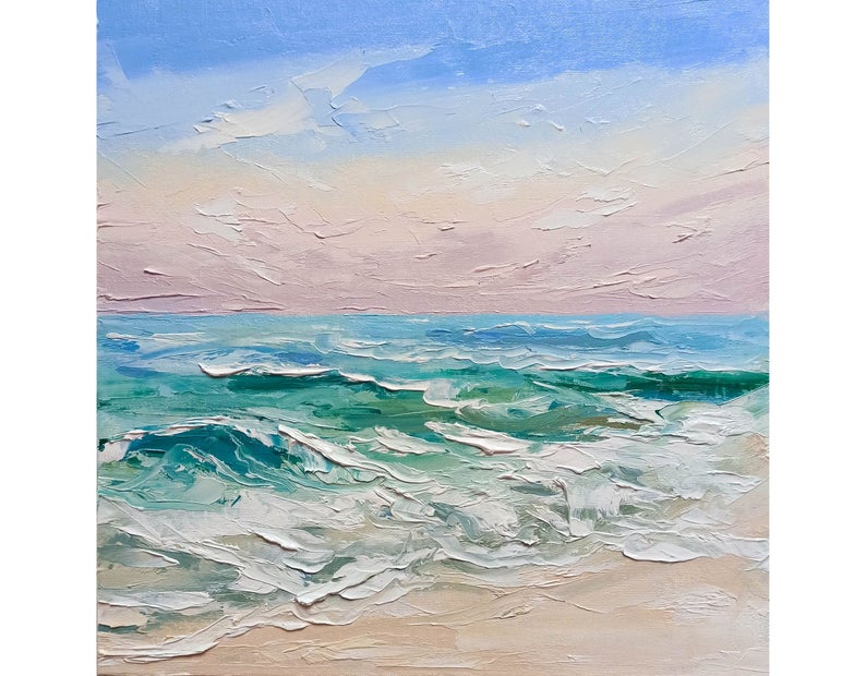 DaGerArt painting of ocean waves from Etsy.