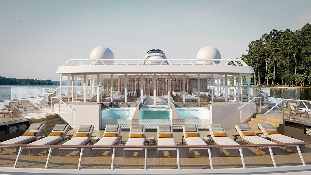 Rendering of the pool on the Viking Expeditions ship, Octantis.