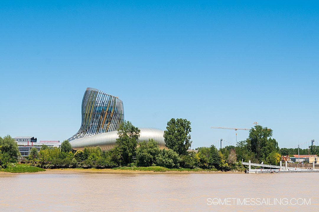 Cite du Vin museum on the river in Bordeaux, France.