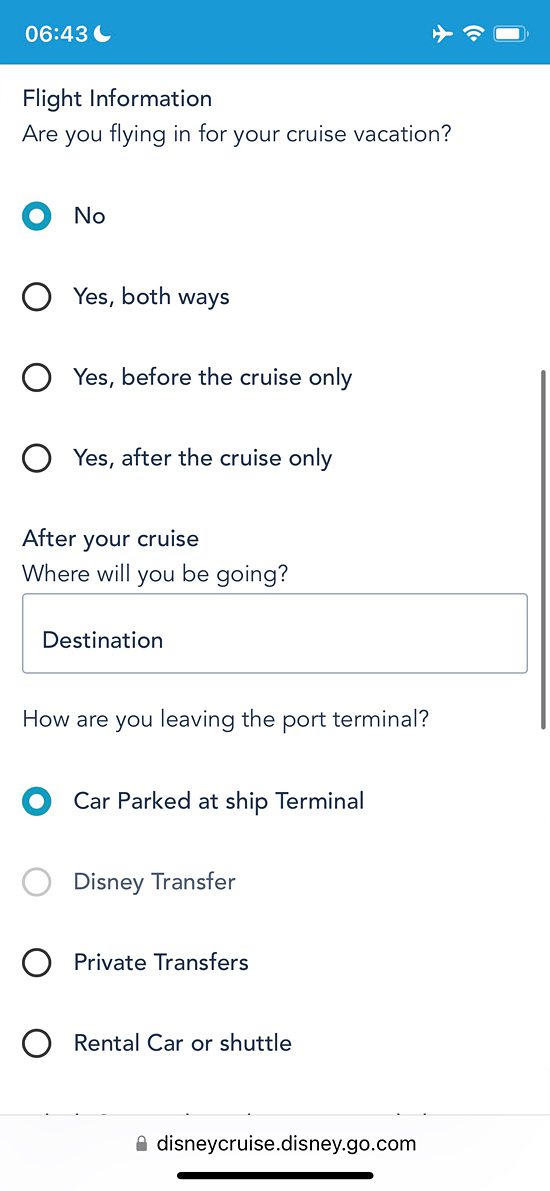 disney cruise check in tips