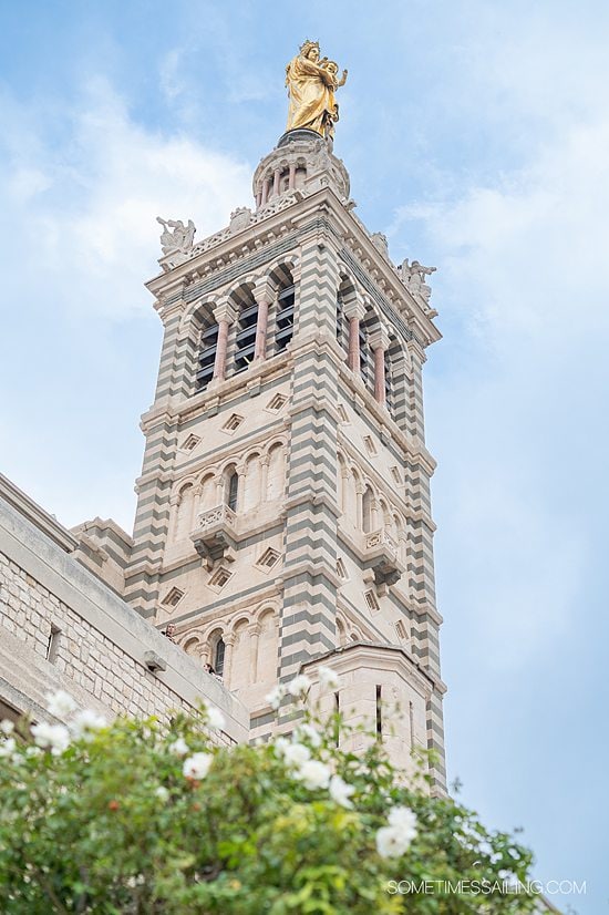 Notre Dame du la Garde basilica in Marseille, France.