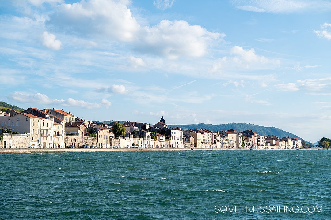 Waterfront of the Rhone River during an Amawaterways cruise.