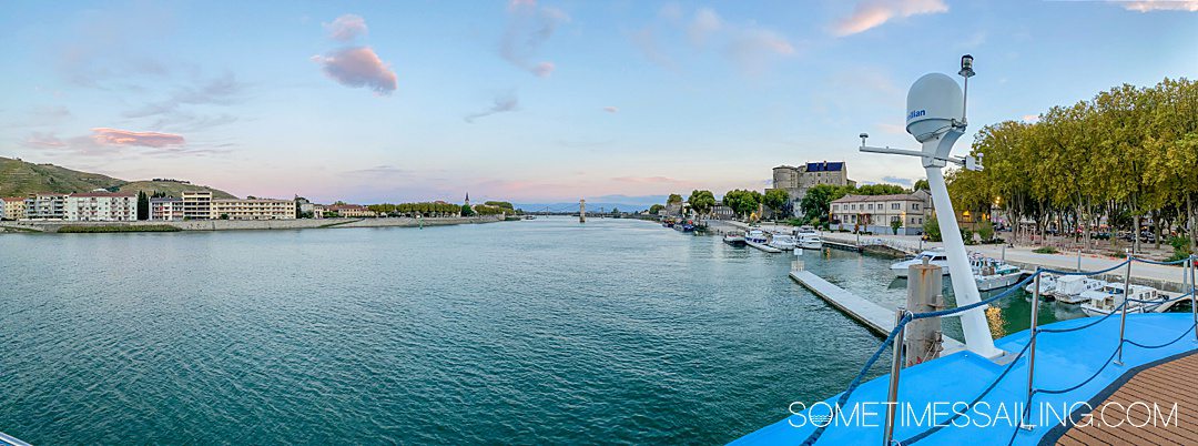 Waterfront of the Rhone River during an Amawaterways cruise.