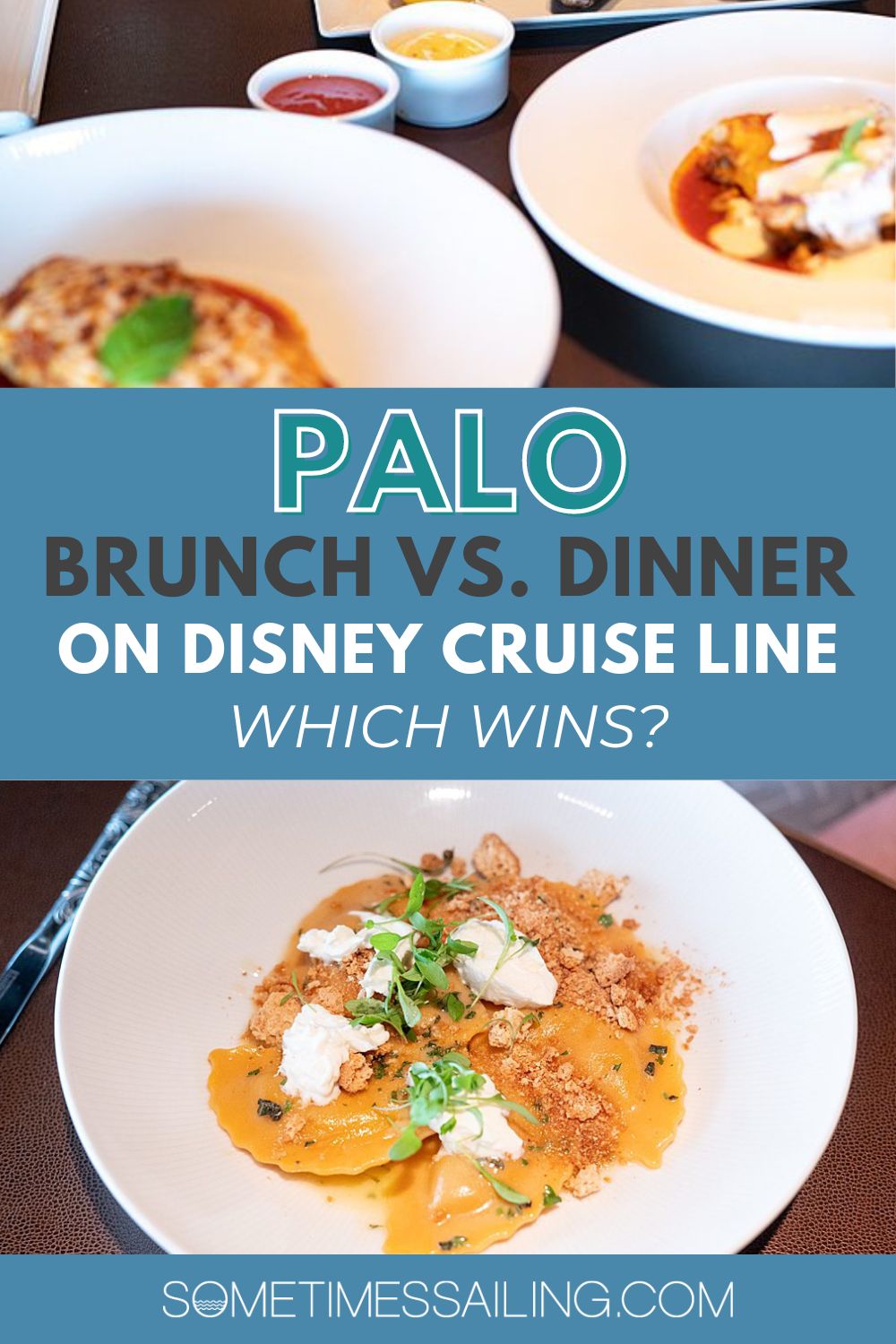 Palo brunch vs. dinner on Disney Cruise Line: Which Wins? With photos of food dishes.