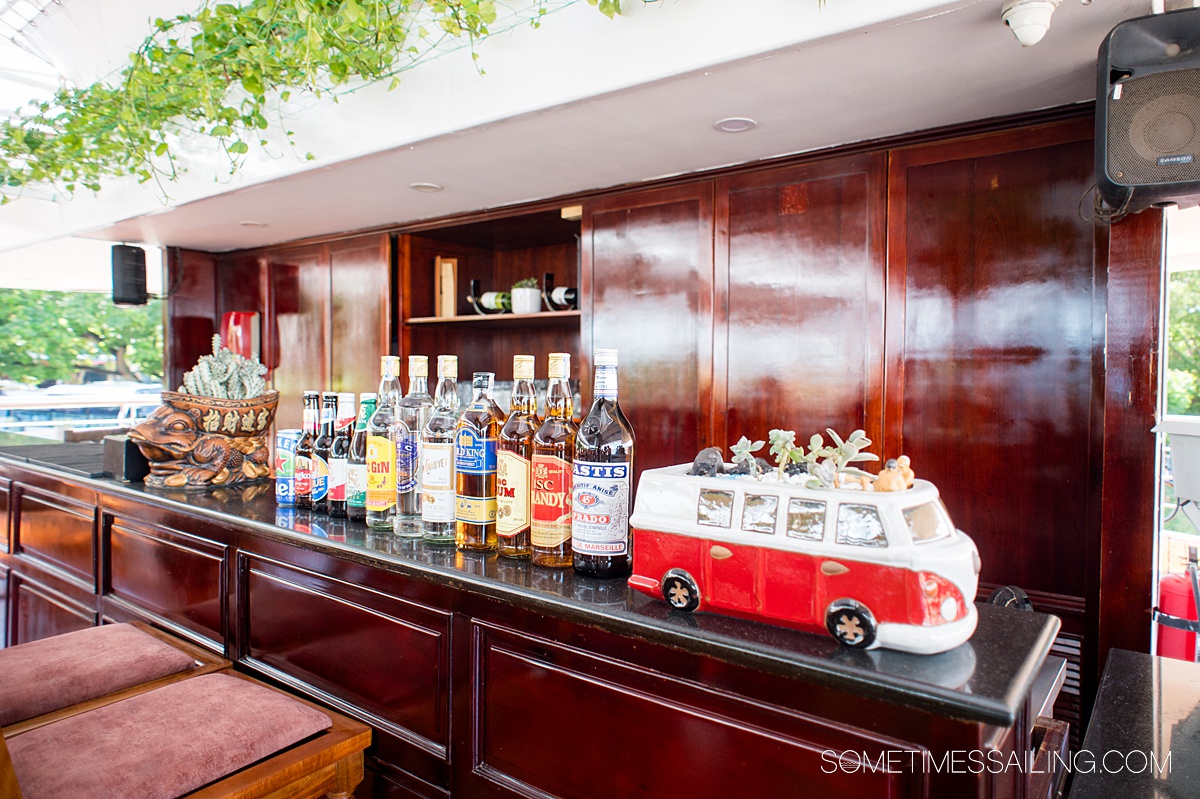Bar and drink options on a Mekong River cruise aboard AmaWaterways' AmaDara.